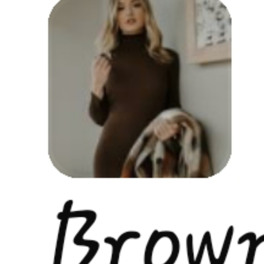 HOITY TOITY  CHOCOLATE BROWN RIBBED SWEATER DRESS NWOT Sz SMALL/MEDIUM
